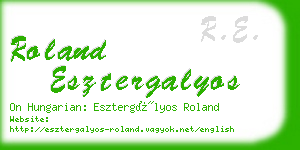 roland esztergalyos business card